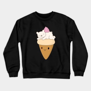 Kawaii Polar Bear Ice Cream Crewneck Sweatshirt